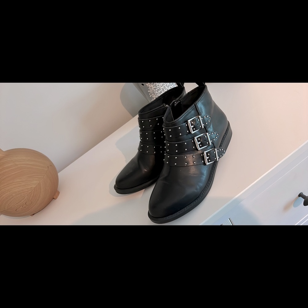 Studded ankle boots